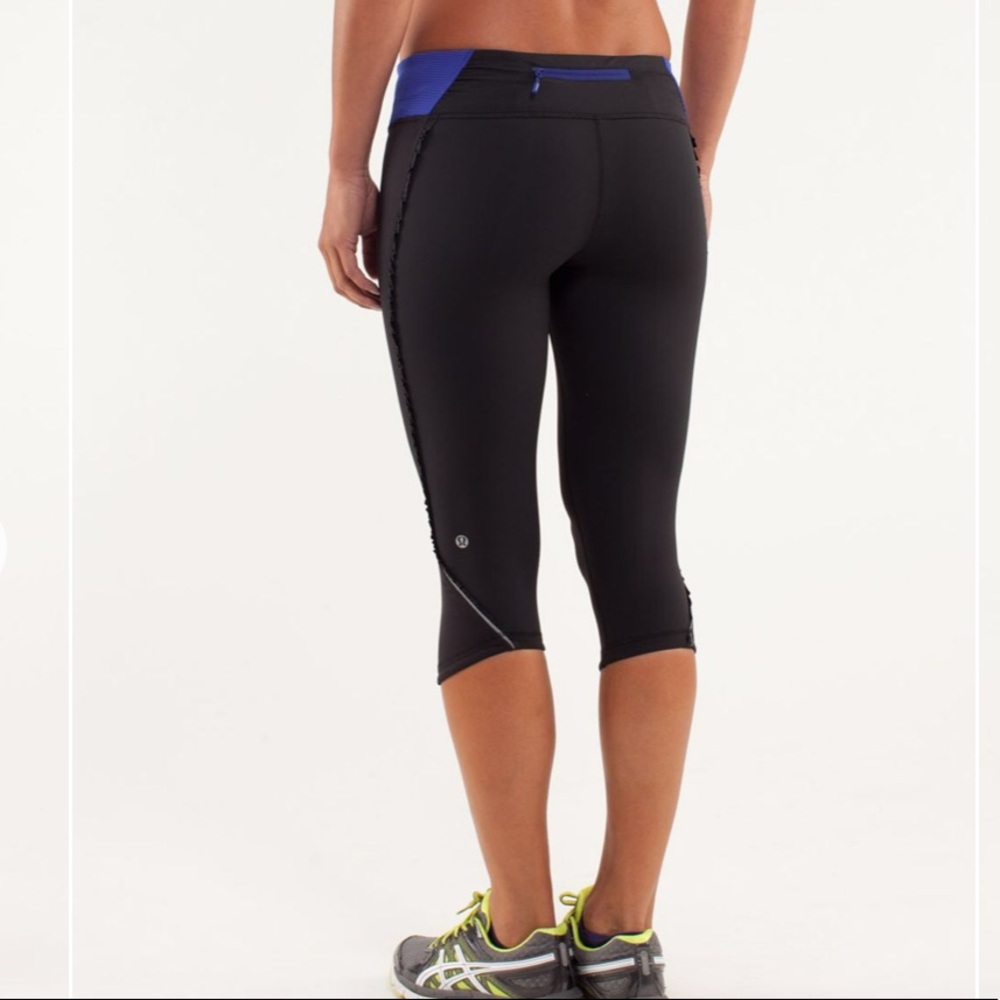 🍋 Lululemon Run: Fast And Free Crop Sz. 2